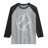 Baseball Mama Graphic Raglan Shirt Game Day Gift For Baseball Moms