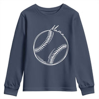 Baseball Mama Graphic Youth Sweatshirt Game Day Gift For Baseball Moms