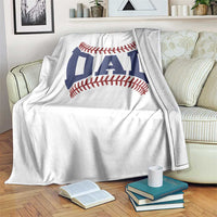 Proud Baseball Dad Throw Blanket Game Day Gift For Him