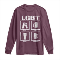 LGBT Let's Get Beers Tonight Long Sleeve Shirt Funny Beer Drinking
