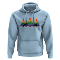 Christmas Rainbow Tree LGBTQ Support Hoodie Holiday Pride Gift
