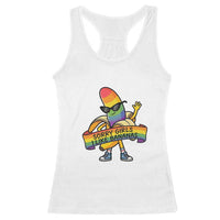 Sorry Girls I Like Bananas Racerback Tank Top Funny LGBTQ Graphic