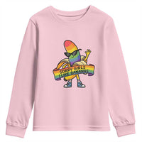 Sorry Girls I Like Bananas Youth Sweatshirt Funny LGBTQ Graphic