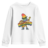Sorry Girls I Like Bananas Youth Sweatshirt Funny LGBTQ Graphic