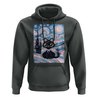 Funny Transgender Cat Starry Night Hoodie LGBTQ Pride Support Gift