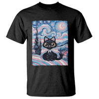 Funny Transgender Cat Starry Night T Shirt LGBTQ Pride Support Gift