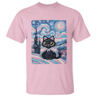 Funny Transgender Cat Starry Night T Shirt LGBTQ Pride Support Gift