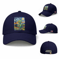 Funny Rainbow Starry Night Robot Pride Baseball Cap LGBTQ Geeky Gift