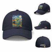 Funny Rainbow Starry Night Robot Pride Baseball Cap LGBTQ Geeky Gift