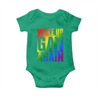 Funny LGBTQ Pride Month Baby Onesie Woke Up Gay Again