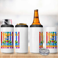 I Like My Tequila Straight But My Friends Go Either Way 4 in 1 Can Cooler Tumbler Funny LGBTQ Drinking