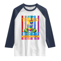 I Like My Tequila Straight But My Friends Go Either Way Raglan Shirt Funny LGBTQ Drinking