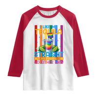 I Like My Tequila Straight But My Friends Go Either Way Raglan Shirt Funny LGBTQ Drinking