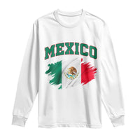 Retro Vintage Mexico Flag Long Sleeve Shirt Mexican Pride Gift