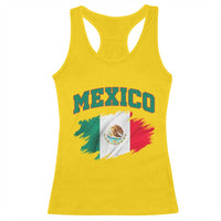 Retro Vintage Mexico Flag Racerback Tank Top Mexican Pride Gift
