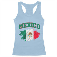 Retro Vintage Mexico Flag Racerback Tank Top Mexican Pride Gift