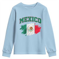 Retro Vintage Mexico Flag Youth Sweatshirt Mexican Pride Gift