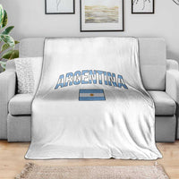 Throwback Argentina Pride Throw Blanket Vintage Flag Heritage Gift