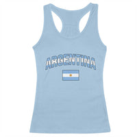 Throwback Argentina Pride Racerback Tank Top Vintage Flag Heritage Gift