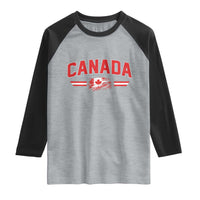 Vintage Canada Flag Raglan Shirt Maple Leaf Heritage Gift