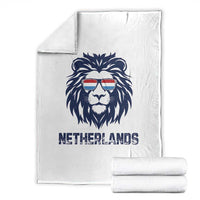 Cool Dutch Lion With Sunglasses Throw Blanket Netherlands Pride Gift
