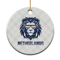 Cool Dutch Lion With Sunglasses Ceramic Ornament Netherlands Pride Gift