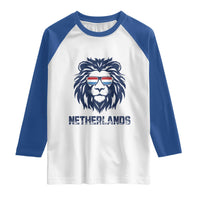 Cool Dutch Lion With Sunglasses Raglan Shirt Netherlands Pride Gift