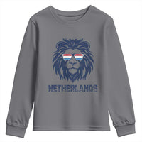 Cool Dutch Lion With Sunglasses Youth Sweatshirt Netherlands Pride Gift
