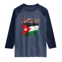 Vintage Jordan Pride Raglan Shirt Proud Jordanian Roots Gift