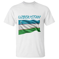 Vintage Uzbekistan Flag T Shirt Proud Uzbek Roots Gift