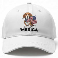 Patriotic Beagle Lover 4th Of July Dog Baseball Cap Merica Pride