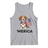 Patriotic Beagle Lover 4th Of July Dog Tank Top Merica Pride
