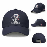 Funny Merica Beagle Lover 4th Of July Baseball Cap Patriotic Dog Gift