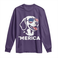 Funny Merica Beagle Lover 4th Of July Long Sleeve Shirt Patriotic Dog Gift
