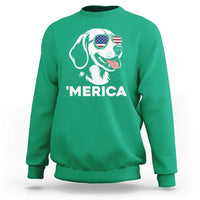 Funny Merica Beagle Lover 4th Of July Sweatshirt Patriotic Dog Gift
