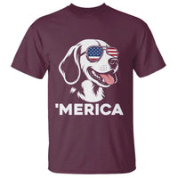 Funny Merica Beagle Lover 4th Of July T Shirt Patriotic Dog Gift