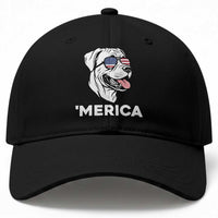 Patriotic Boxer Lover 4th Of July Dog Baseball Cap American Flag Merica Pride