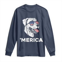 Patriotic Boxer Lover 4th Of July Dog Long Sleeve Shirt American Flag Merica Pride