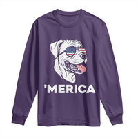 Patriotic Boxer Lover 4th Of July Dog Long Sleeve Shirt American Flag Merica Pride