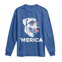 Patriotic Boxer Lover 4th Of July Dog Long Sleeve Shirt American Flag Merica Pride