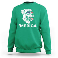 Patriotic Boxer Lover 4th Of July Dog Sweatshirt American Flag Merica Pride