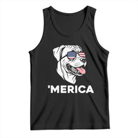 Patriotic Boxer Lover 4th Of July Dog Tank Top American Flag Merica Pride