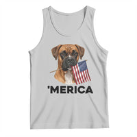 Merica Patriotic Boxer Mom Dad Gift Tank Top Merica 4th Of July
