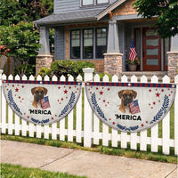 Merica Boxer Mom Dad Gift Patriotic Fan Flag Merica 4th Of July