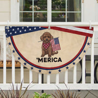 Poodle Mom Dad Gift Patriotic Fan Flag Merica 4th Of July