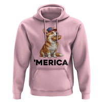 Funny Merica Corgi Lover 4th Of July Hoodie Patriotic Dog Gift