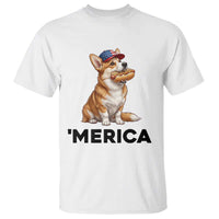 Funny Merica Corgi Lover 4th Of July T Shirt Patriotic Dog Gift
