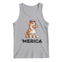 Funny Merica Corgi Lover 4th Of July Tank Top Patriotic Dog Gift