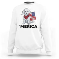 Merica Poodle Mom Dad Patriotic Gift Sweatshirt 4th Of July Pride