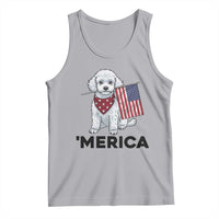 Merica Poodle Mom Dad Patriotic Gift Tank Top 4th Of July Pride